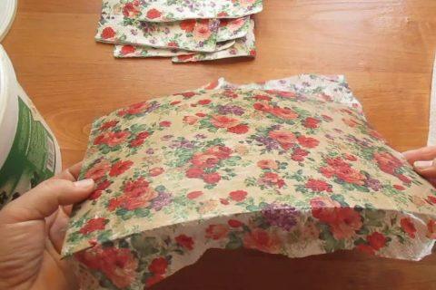 Плетение короба из газетных трубочек: урок 2. Изготовление донышка из картона.