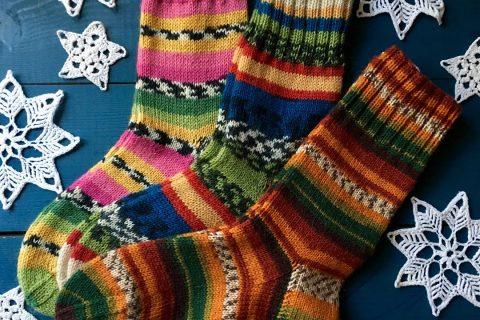 Подарки из Сундучка // Мои носки спицами// Вязание в Краснодаре