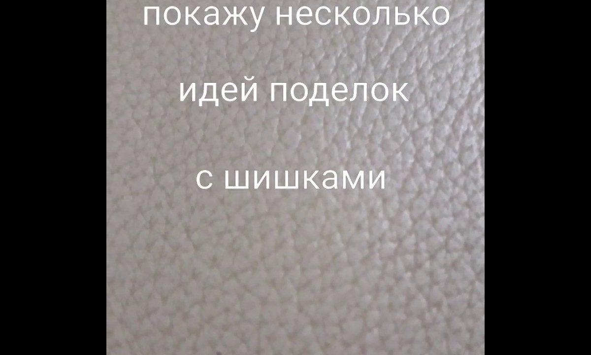 Поделки из шишек .