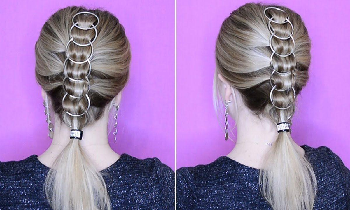 Прическа из ИНСТАГРАМ — Коса из колец!