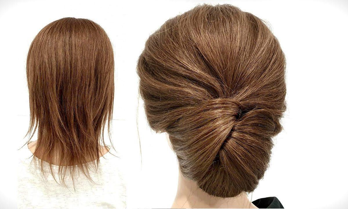 Прическа на Короткие волосы. Просто сделать СЕБЕ! Hairstyle for Short Hair. Just Make Yourself!