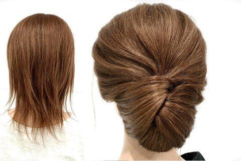 Прическа на Короткие волосы. Просто сделать СЕБЕ! Hairstyle for Short Hair. Just Make Yourself!