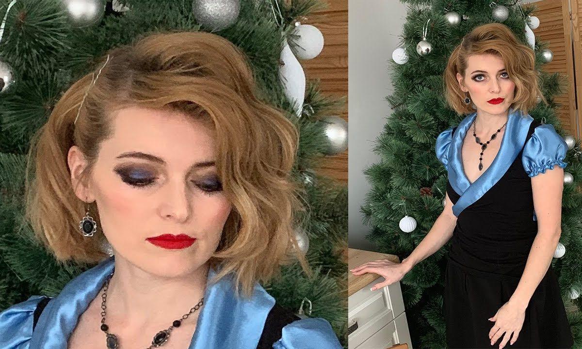 Прическа на Новый год самой себе/ голливудская волна