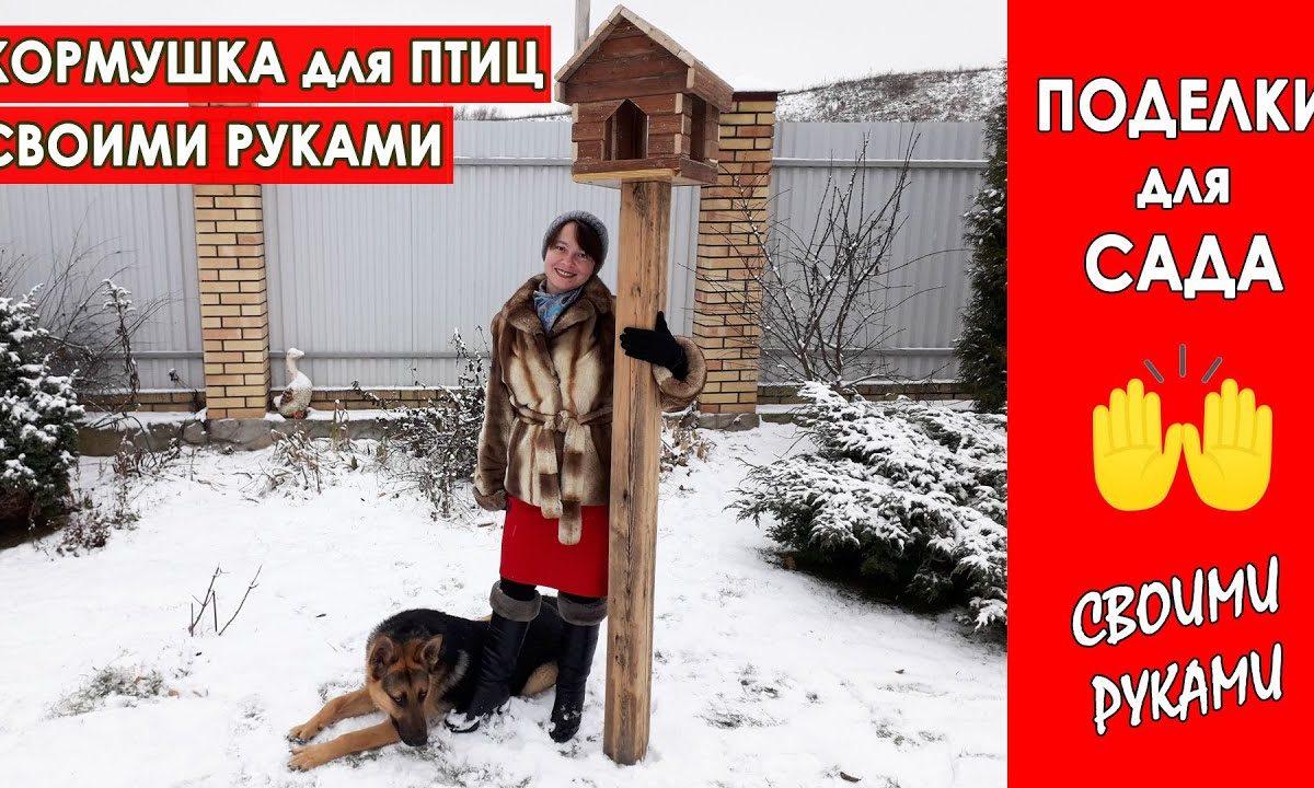 САДОВЫЕ ПОДЕЛКИ своими руками. КРАСИВАЯ КОРМУШКА для птиц — как ДЕКОР САДА. И закуска к пиву!