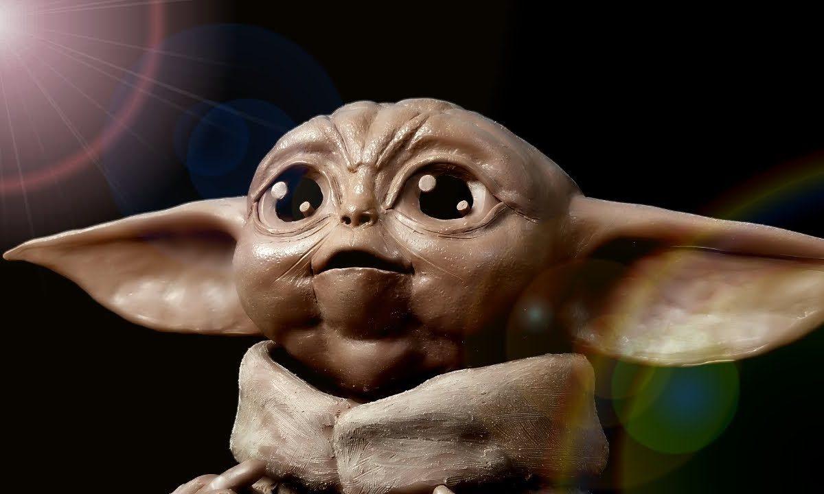 Sculpting Baby Yoda from the Mandalorian