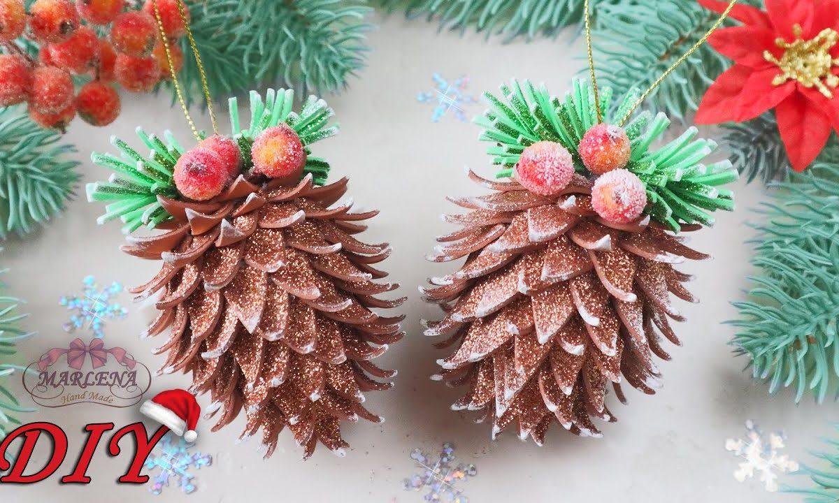 ? Шишки из фоамирана ? Игрушки для ёлки своими руками МК/DIY