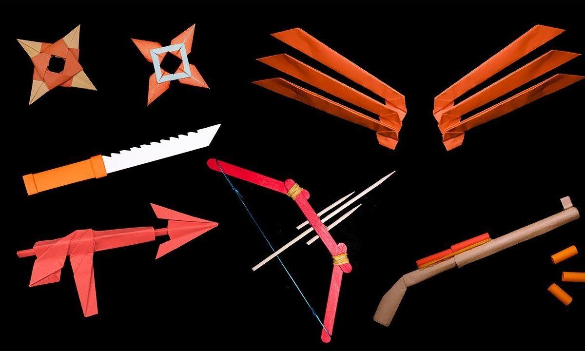 Top 07 Fun Origami Claws/Ninja Star/Bow/Gun/Knife — How to make