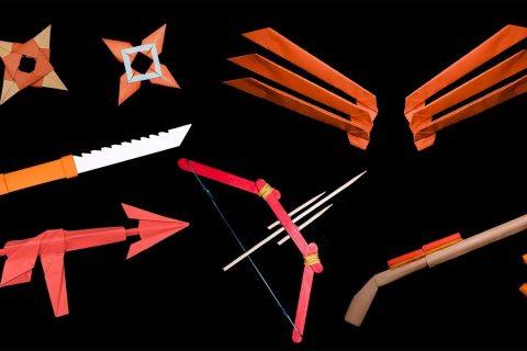 Top 07 Fun Origami Claws/Ninja Star/Bow/Gun/Knife — How to make