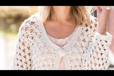 Узор крючком для кардигана — Crochet pattern for cardigan