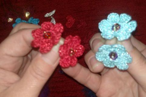 Вязанные украшения крючком