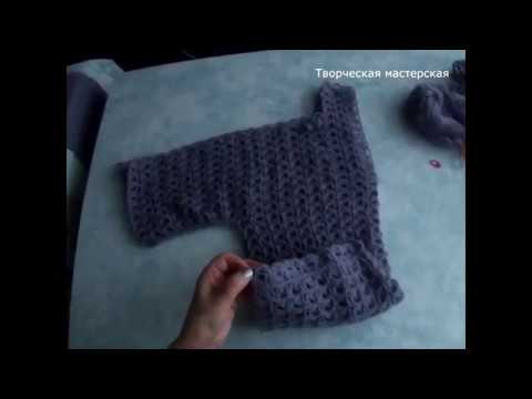 Вязание Кофточки на Линейке Мастер класс 3 часть