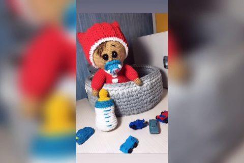 Вязаный пупс | Пупсик крючком | Игрушки амигуруми | Амигуруми | Amigurumi | Toys handmade | Вязание