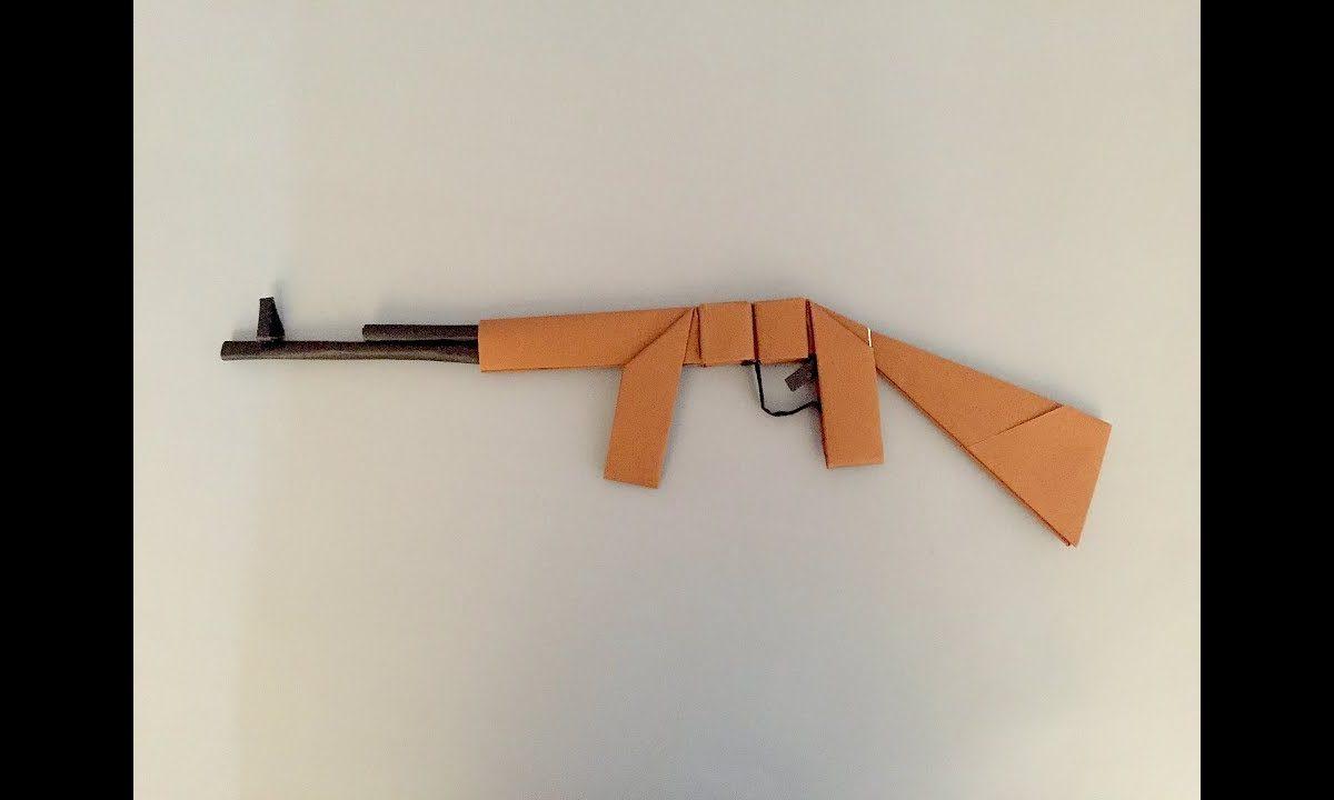 折纸 步枪 origami Infantry firearm พับกระดาษ อาวุธปืน 종이 접기、折り紙、 оригами 、Paper art