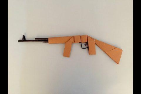 折纸 步枪 origami Infantry firearm พับกระดาษ อาวุธปืน 종이 접기、折り紙、 оригами 、Paper art
