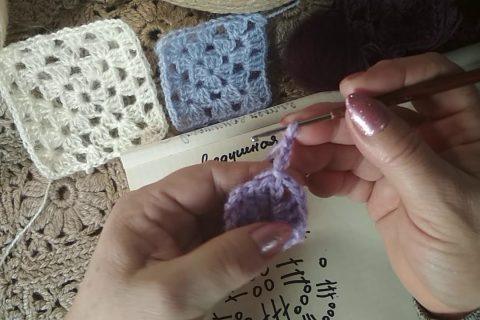 #вязание #крючок#бабушкин квадрат