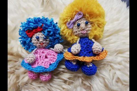 Куколка-брелок-игрушка связанная крючком Мастер-класс.