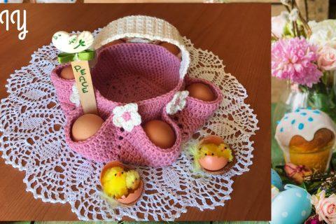 DIY Пасхальный Декор своими руками/Подробный мастер класс / Корзинка вязанная крючком /Идеи к Пасхе