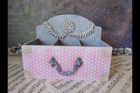 Декупаж короба/Декор короба своими руками/Wooden Box Decorations/DIY/Decoupage