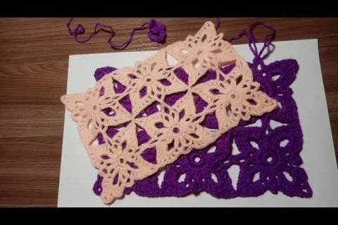 Безотрывное вязание мотивов крючком //Seamless crochet motifs