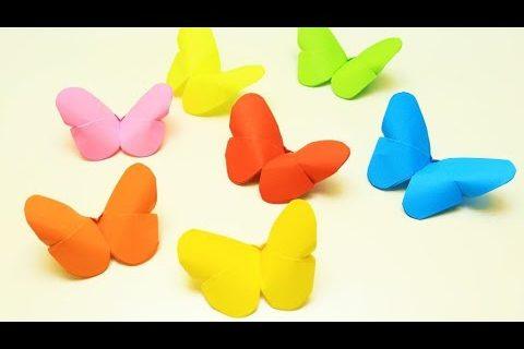 Бабочки оригами из цветной бумаги/ Origami Mariposa