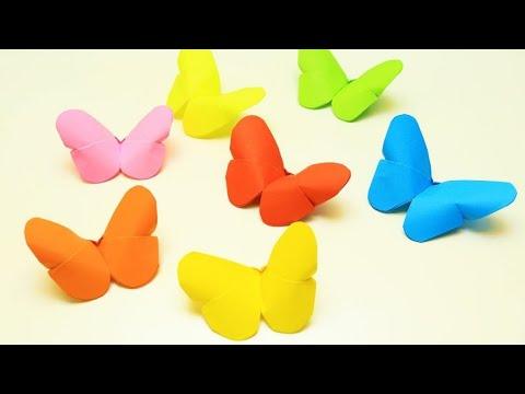 Бабочки оригами из цветной бумаги/ Origami Mariposa
