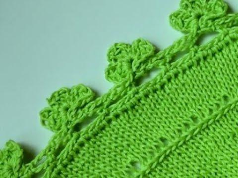 Кайма листики. Вариант 1#кайма крючком