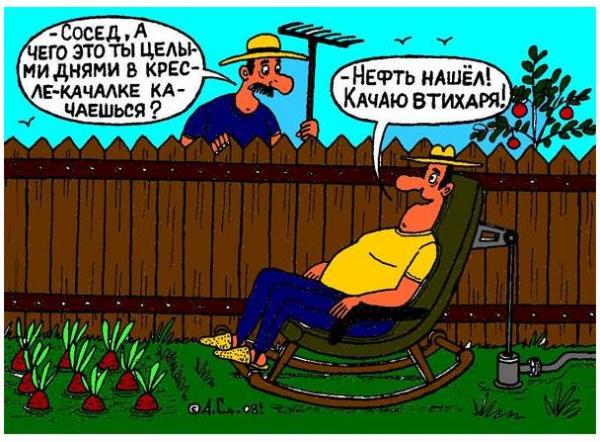 Юмор на дачном участке. Только Вы так никогда не делайте!!!