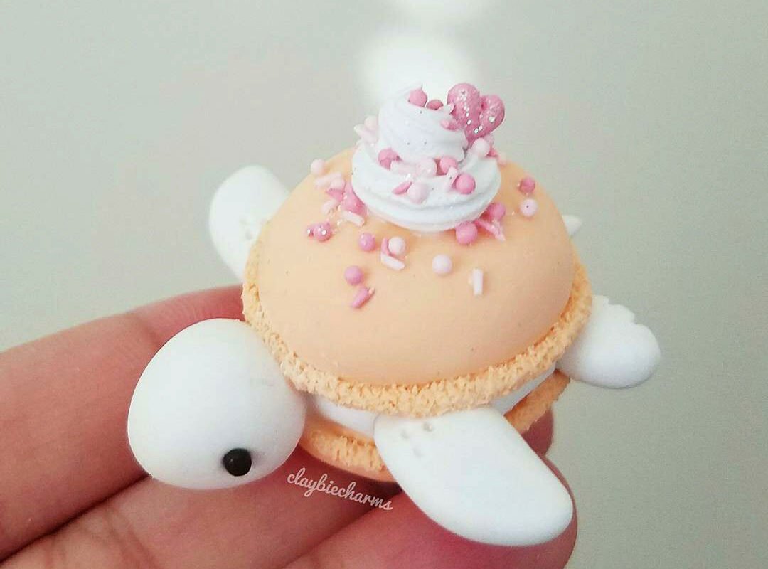 Чудесный мир черепах. Миниатюрные работы от ClaybieCharms