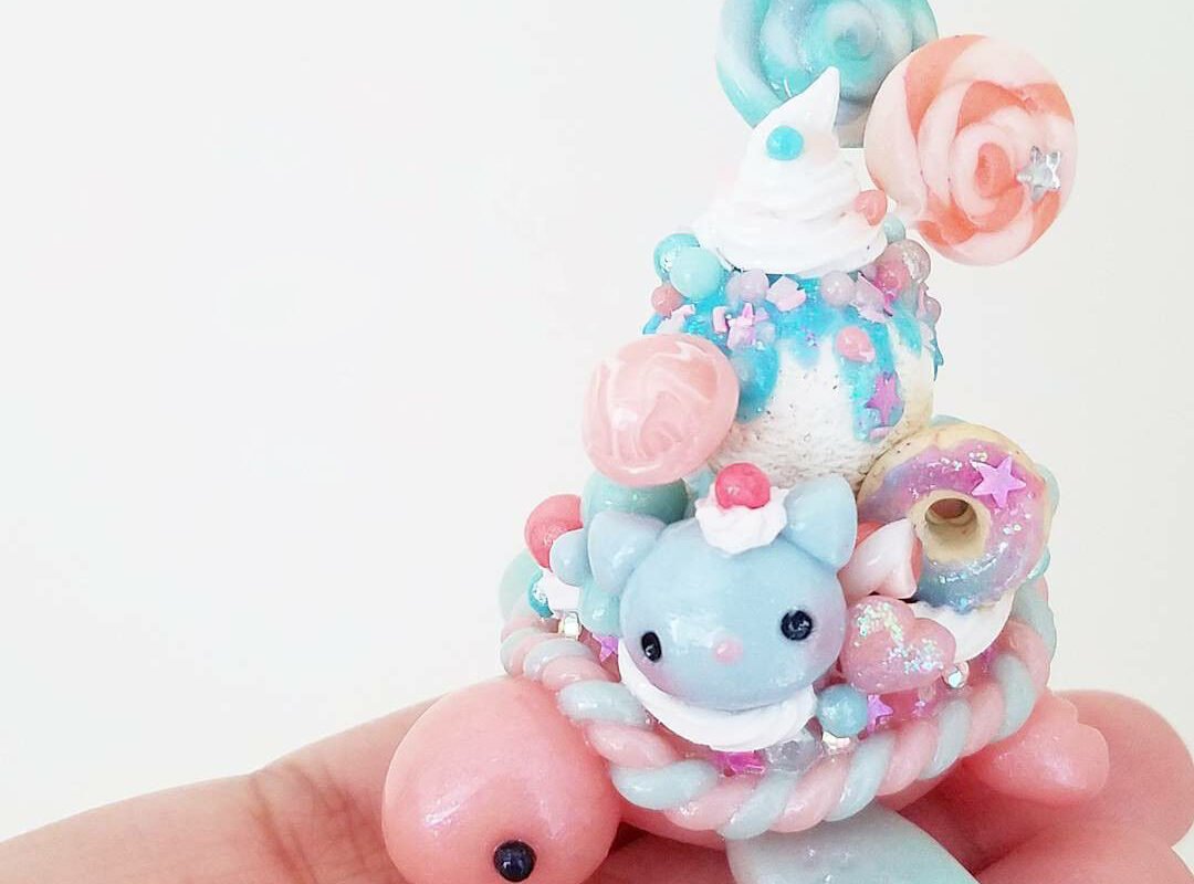 Чудесный мир черепах. Миниатюрные работы от ClaybieCharms