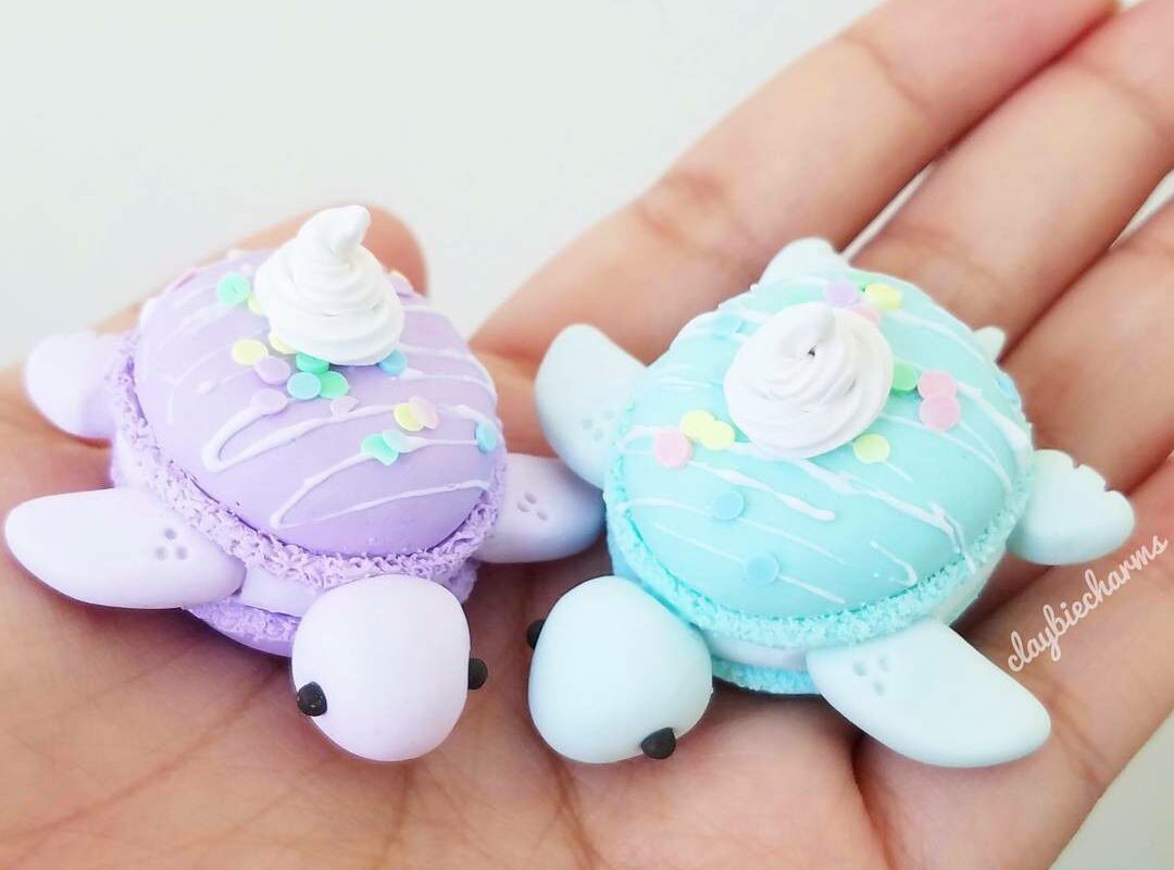 Чудесный мир черепах. Миниатюрные работы от ClaybieCharms