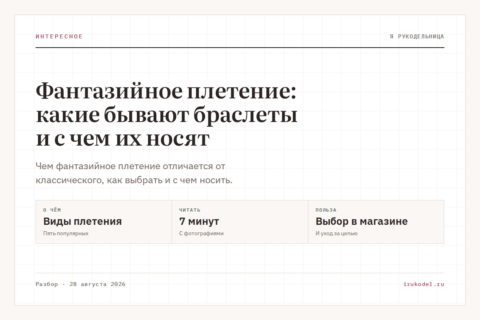 Фантазийное плетение: какие бывают браслеты и с чем их носят