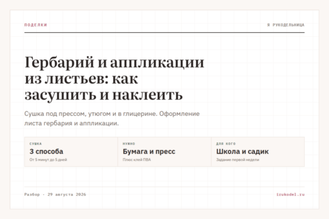 Гербарий и аппликации из листьев: как засушить и наклеить