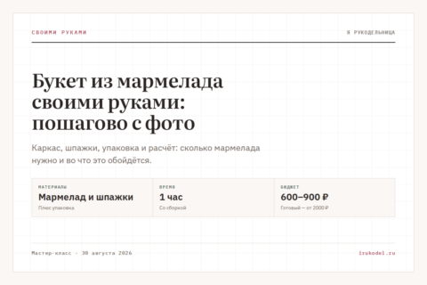 Букет из мармелада своими руками: пошагово с фото