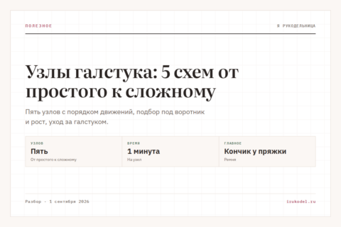 Узлы галстука: 5 схем от простого к сложному