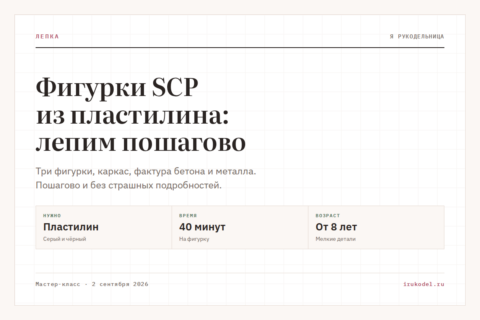 Фигурки SCP из пластилина: лепим пошагово