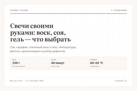 Свечи своими руками: воск, соя, гель — что выбрать