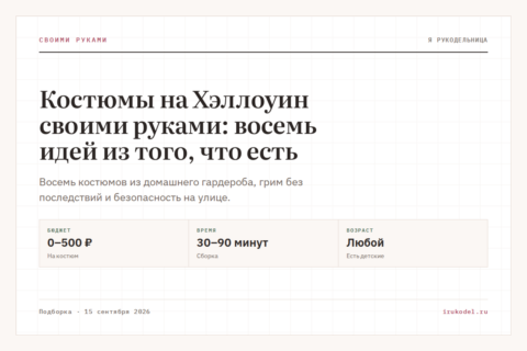Костюмы на Хэллоуин своими руками: восемь идей из того, что есть