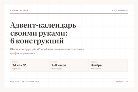 Адвент-календарь своими руками: 6 конструкций