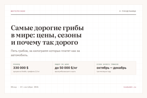 Самые дорогие грибы в мире: цены, сезоны и почему так дорого