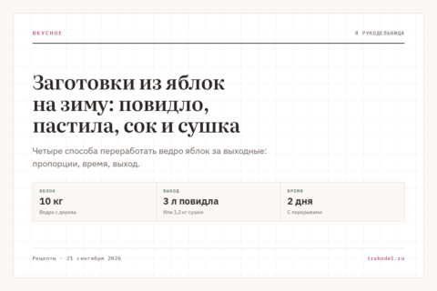 Заготовки из яблок на зиму: повидло, пастила, сок и сушка