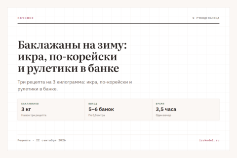 Баклажаны на зиму: икра, по-корейски и рулетики в банке