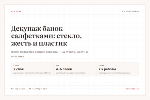 Декупаж банок салфетками: стекло, жесть и пластик
