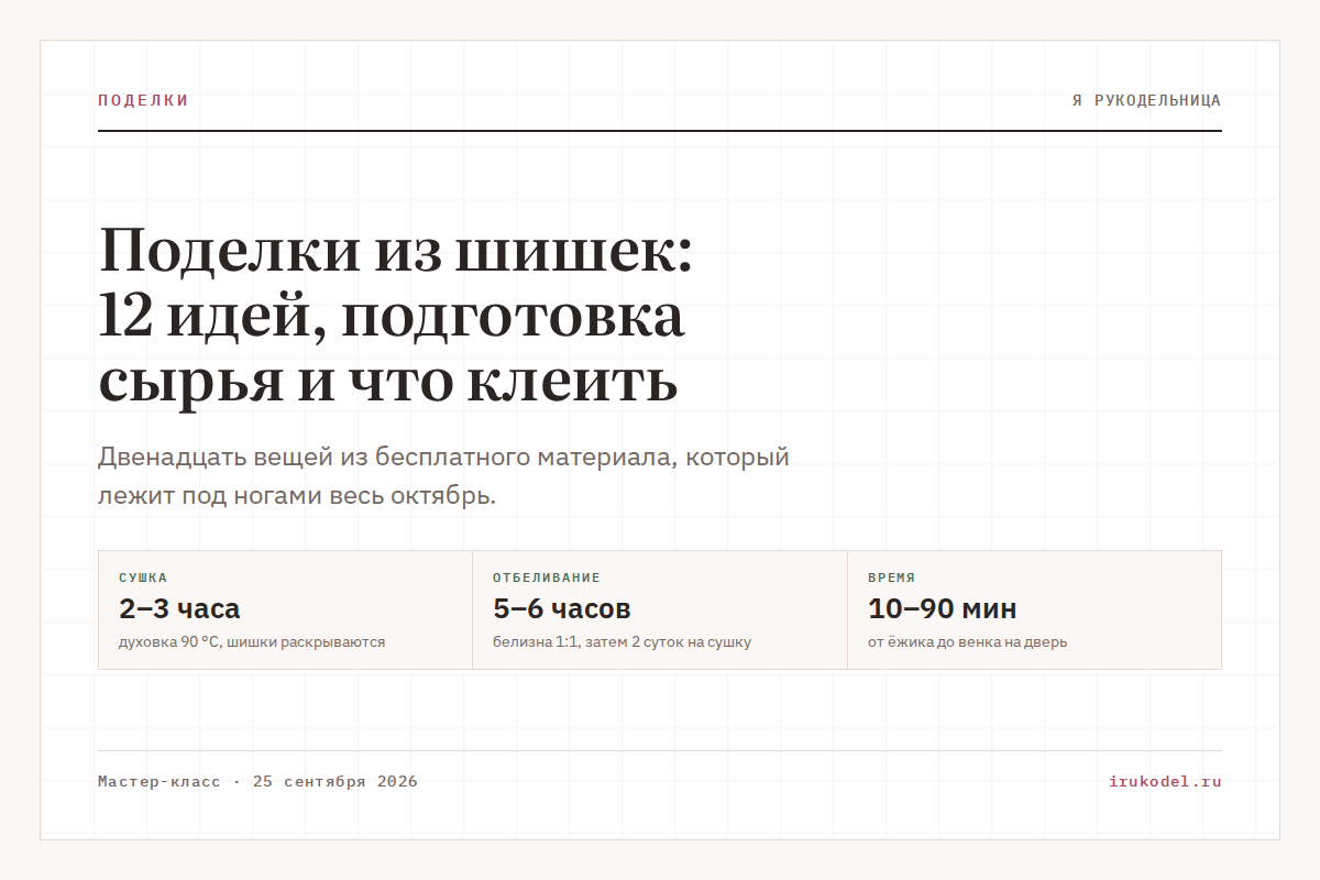 Поделки из шишек: 12 идей, подготовка сырья и что клеить