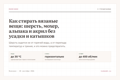 Как стирать вязаные вещи: шерсть, мохер, альпака и акрил без усадки и катышков