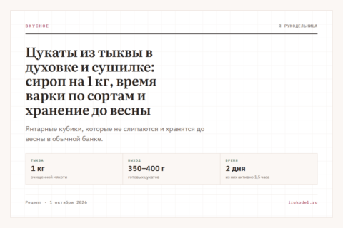 Цукаты из тыквы в духовке и сушилке: сироп на 1 кг, время варки по сортам и хранение до весны