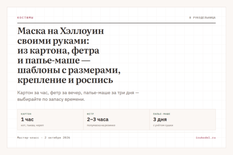 Маска на Хэллоуин своими руками: из картона, фетра и папье-маше — шаблоны с размерами, крепление и роспись