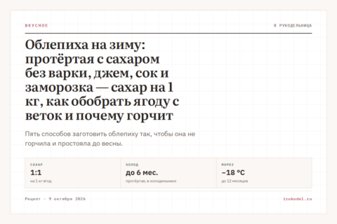 Облепиха на зиму: протёртая с сахаром без варки, джем, сок и заморозка — сахар на 1 кг, как обобрать ягоду с веток и почему горчит