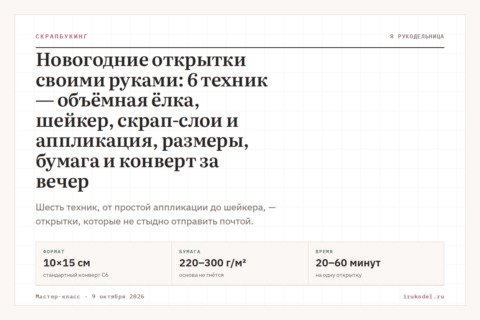 Новогодние открытки своими руками: 6 техник — объёмная ёлка, шейкер, скрап-слои и аппликация, размеры, бумага и конверт за вечер