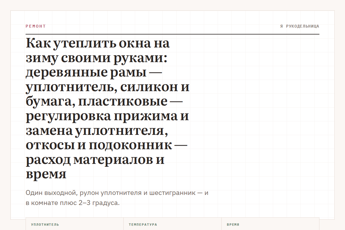 Как утеплить окна на зиму своими руками: деревянные рамы — уплотнитель, силикон и бумага, пластиковые — регулировка прижима и замена уплотнителя, откосы и подоконник — расход материалов и время